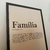 Quadro Decorativo Com moldura Preta Familia - 40x60cm na internet