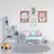 Kit 4 Quadros Borboleta Infantil Menina Corajosa Balão para Quarto - comprar online