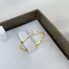 Anel solitário banhado a ouro 18k