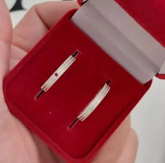 Par de alianças prata 3mm