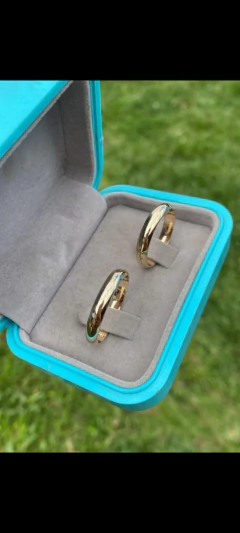 Par de alianças de Moeda Antiga 4mm - comprar online