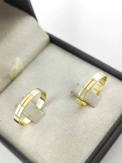 Par de alianças de ouro 18k 3mm - comprar online