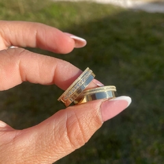 Par de alianças de Moeda Antiga 6mm - comprar online
