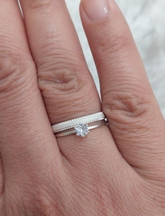 Par de alianças prata 3mm - comprar online