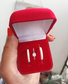 Par de alianças prata 3mm