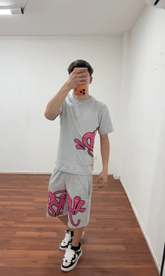 Conjunto Syn gris rosa