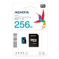 MEMORIA ADATA MICRO SDHC / SDXC UHS-I 256GB CLASE 10 A1 100MB / 25MB SEG V10 C / ADAPTADOR