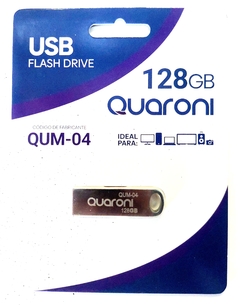 MEMORIA QUARONI 128GB USB METALICA USB 2.0 COMPATIBLE CON ANDROID / WINDOWS / MAC QUARONI QUM-04 - comprar en línea