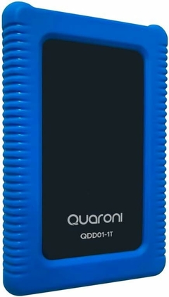 Quaroni Disco Duro Externo QDD01-1T. HDD, 1 TB, USB 3.0, Protección contra Golpes y Polvo.
