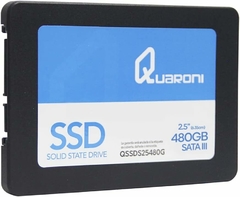 SSD 480GB 2.5, SATA 3, Lectura 550MB/S Escritura 450MB/S. QUARONI