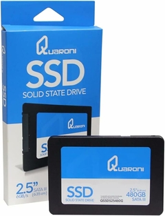 SSD 480GB 2.5, SATA 3, Lectura 550MB/S Escritura 450MB/S. QUARONI - CM - Tienda en Cuba | Entrega inmediata a domicilio en La Habana