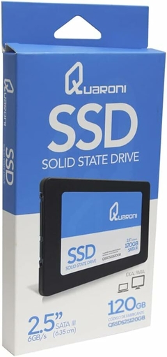 SSD 128GB 2.5, SATA 3, Lectura 410MB/S Escritura 170MB/S QUARONI - tienda en línea