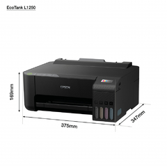IMPRESORA EPSON L1250, PPM 33 NEGRO 15 COLOR, TINTA CONTINUA, ECOTANK, USB, WIFI, WIFI DIRECT