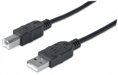 Manhattan Cable para Dispositivos USB de Alta Velocidad, USB 2.0 A Macho - USB 2.0 B Macho,