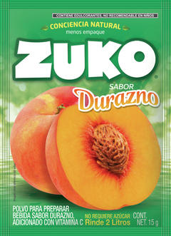 CAJA DE ZUKO DURAZNO 13g (96 SOBRES) - comprar en línea