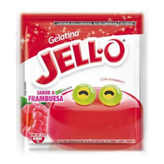 CAJA DE GELATINA FRAMBUESA JELLO 25g (10 SOBRES) - comprar en línea