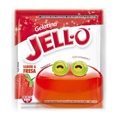 CAJA DE GELATINA FRESA JELLO 25g (10 SOBRES) - comprar en línea