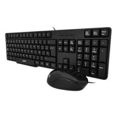 Kit de Teclado y Mouse Ghia GTA100, Alámbrico, USB, Negro (Español) - CM - Tienda en Cuba | Entrega inmediata a domicilio en La Habana