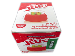 CAJA DE GELATINA LIMON JELLO 25g (10 SOBRES)