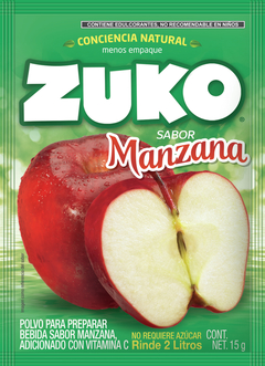 CAJA DE ZUKO MANZANA 13g (96 SOBRES) - comprar en línea
