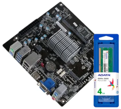 KIT MB ECS GLKD-I2 N4020 (PROCESADOR INTEGRADO) + MEMORIA RAM ADATA DDR4 4GB