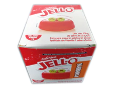 CAJA DE GELATINA NARANJA JELLO 25g (10 SOBRES)