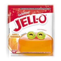 CAJA DE GELATINA NARANJA JELLO 25g (10 SOBRES) - comprar en línea