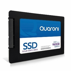 SSD 960GB 2.5, SATA 3, Lectura 550MB/S Escritura 450MB/S. QUARONI