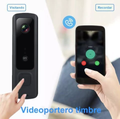 Timbre De Vídeo Inalámbrico 720p Visual En Tiempo Real Inter
