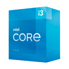 PROCESADOR INTEL CORE I3-10105 S-1200 10A GEN / 3.7 - 4.4 GHZ / CACHE 6MB / 4 CORES / GRAFICOS UHD 630 / CON DISIPADOR / COMPUTO BASICO IPA