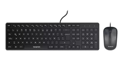 Kit De Teclado Y Mouse Quaroni Usb Alambrico Para Pc Kaq01