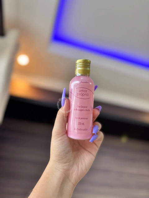 Óleo para massagem e banho - morango c champanhe 120ML