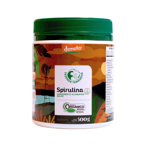 Spirulina Orgânica em Pó 500g - Fazenda Tamanduá