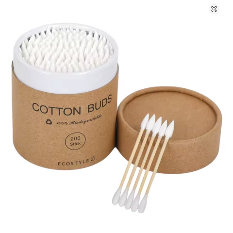 Cotonete de Algodão e Bambú 200 Unidades (Ponta Arredondada e Em Ponta ) - comprar online