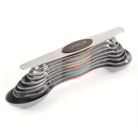 Colheres de Medida Magnéticas Coloridas 9 Peças (Inox) - Entrega 15-21 dias - comprar online
