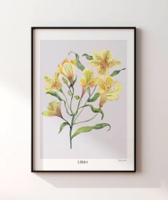 Quadro Decorativo Botânico Lírios - comprar online
