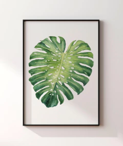 Monstera Tropical Verde – Aquarela Botânica Contemporânea - Betania Sensini | Art Studio