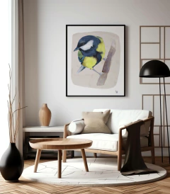 Quadro Pássaro Chapim-Azul - loja online