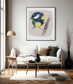 Imagem do Quadro Pássaro Chapim-Azul