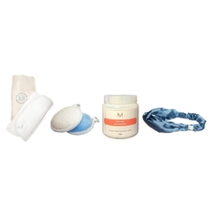PAD x 2 + máscara revitalizante + vincha + toalla