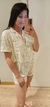 Imagem do Pijama Americano Cropped Drink Off White