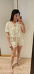 Pijama Americano Cropped Drink Off White - loja online