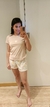 Pijama Curto Camiseta Estrela Rosa na internet