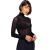 Blusa Segunda Pele com Gola Alta Preta Fio 40 Loba