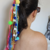 Lacinho de Cabelo Com Fitas e Pompons Coloridos