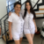 Pijama Americano Curto Branco