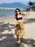 Canga Saia Estampada - Tropical Amarelo - comprar online