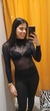 Blusa Segunda Pele com Gola Alta Preta Fio 40 Loba - Cherrie Moda Feminina