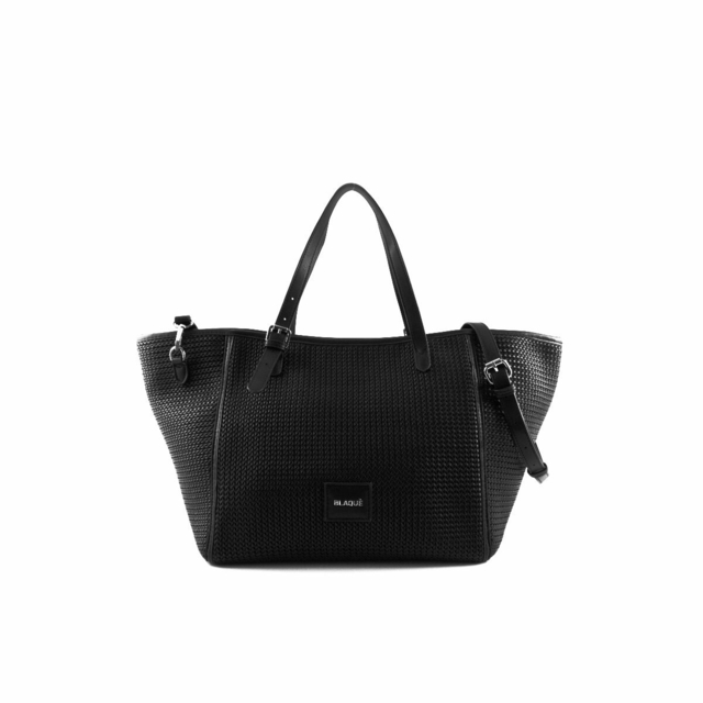 BOLSO IBIZA TRENZADO NEGRO thumbnail 2