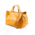 CARTERA CAPRI CUERO TRENZADO CURRY - comprar online